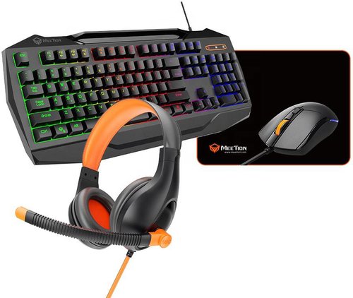 O'yin to'plami Meetion C490 qora