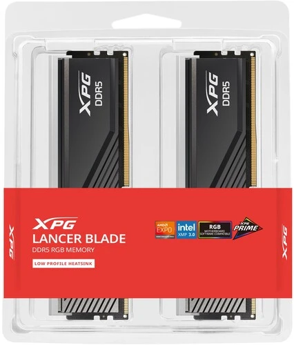 Оперативная память ADATA XPG Lancer Blade RGB, DDR5, 32GB (2x16GB), 6000 MHz, CL48, с радиатором, RGB, черный, фото2