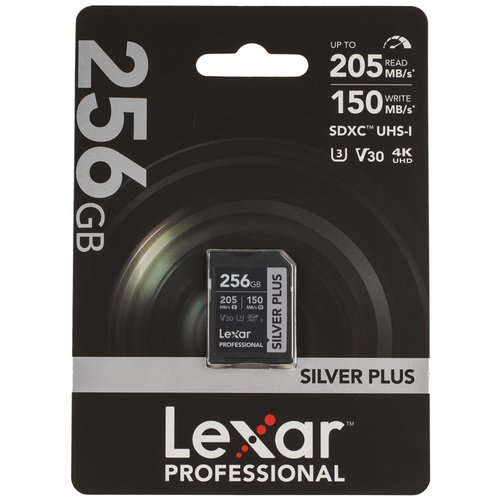 Карта памяти Lexar Professional Silver Plus SDXC 256 ГБ [LSDSIPL256G-BNNNG]