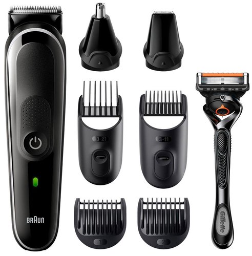 Триммер Braun MGK5360 черный/серебристый
