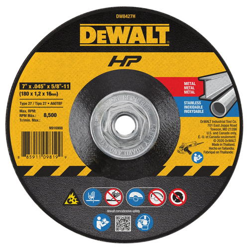 Диск отрезной DeWalt DW8427H