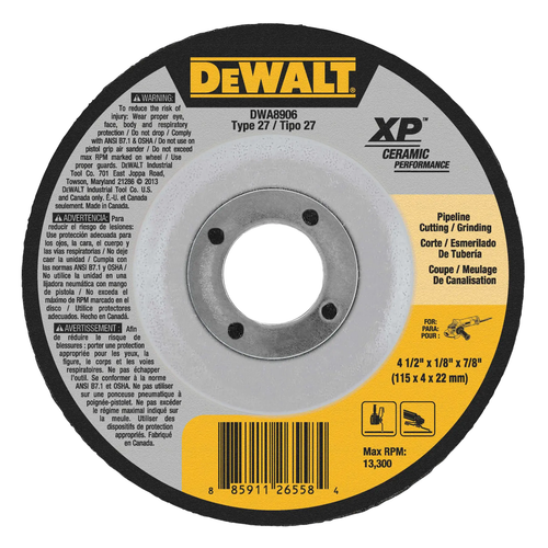 Cut-off disc DeWalt DWA8906
