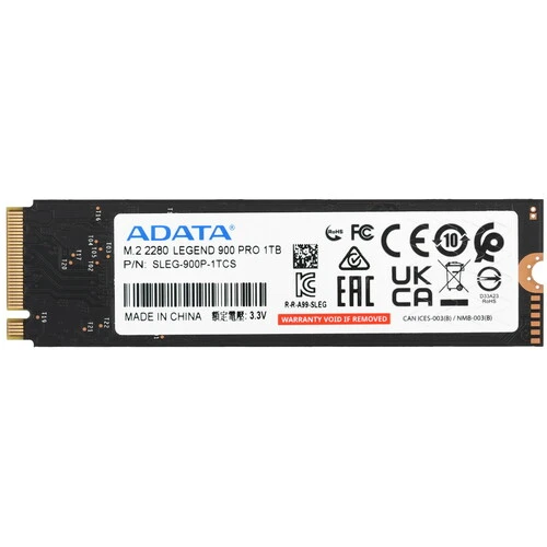 Накопитель SSD ADATA LEGEND 900 PRO, 1Tb, PCIe 4.0 x4, M.2 2280, NVMe, R/W 7400/6000, фото7