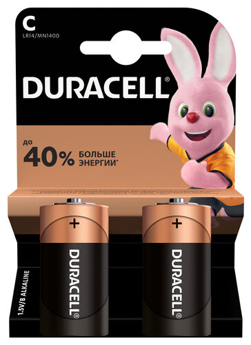 Батарейка Duracell Basic C (LR14/ER26500/R14)