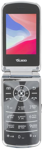 Сотовый телефон Olmio F28 красный/серебристый