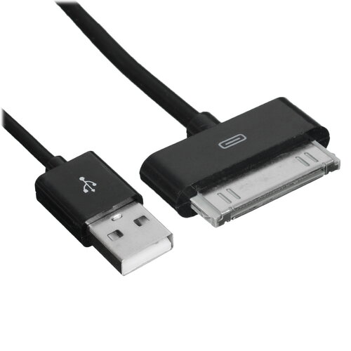 Кабель FinePower 30-pin Apple - USB Type-A черный 1 м