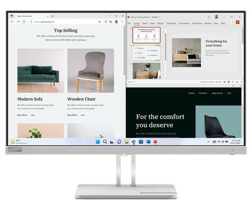 27" Монитор Lenovo L27e-40 серый