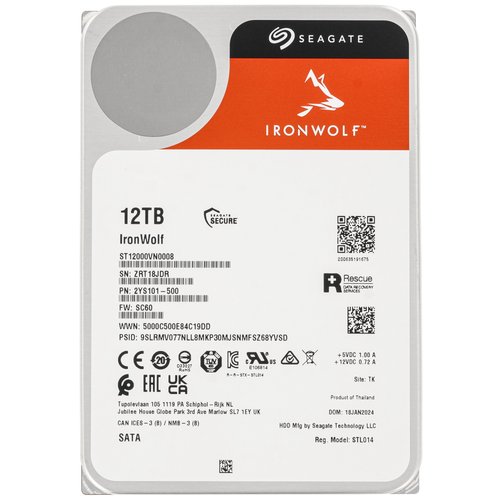12 ТБ Жесткий диск Seagate IronWolf [ST12000VN0008]