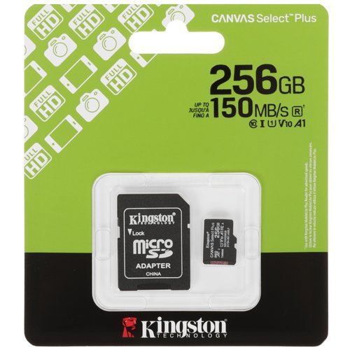 Карта памяти Kingston microSDXC 256 ГБ [SDCS3/256GB]