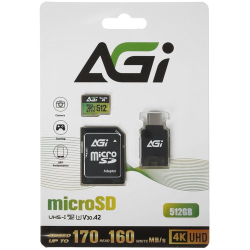 Карта памяти AGI TF138 microSDXC 512 ГБ [AGI512G2CTF138]