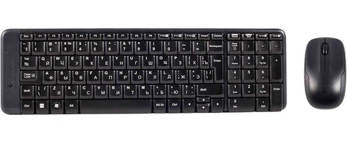 Клавиатура+мышь беспроводная   Logitech MK220 черный