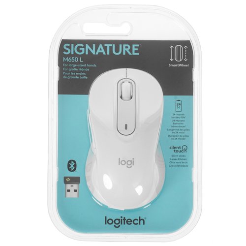 Мышь беспроводная Logitech Signature M650 L [910-006238] белый