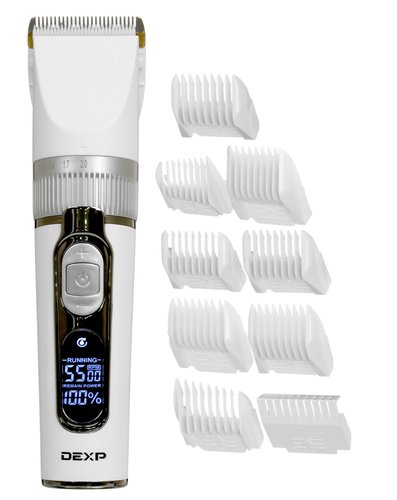 Hair clipper DEXP HC-0318NHW white/silver
