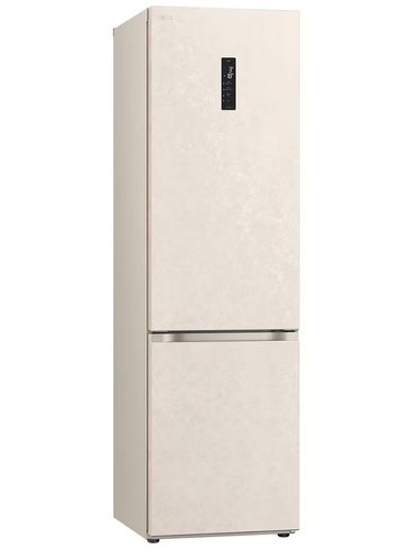 Холодильник с морозильником   LG GC-B509FEPW бежевый