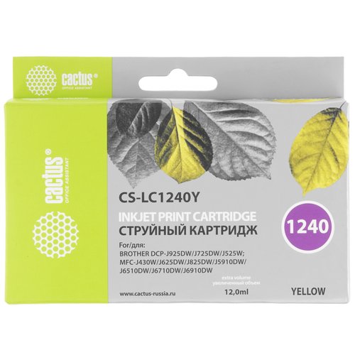 Картридж Cactus CS-LC1240Y желтый