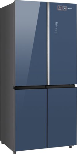Weissgauff WCD 590 NoFrost Inverter Premium Biofresh Blue Glass