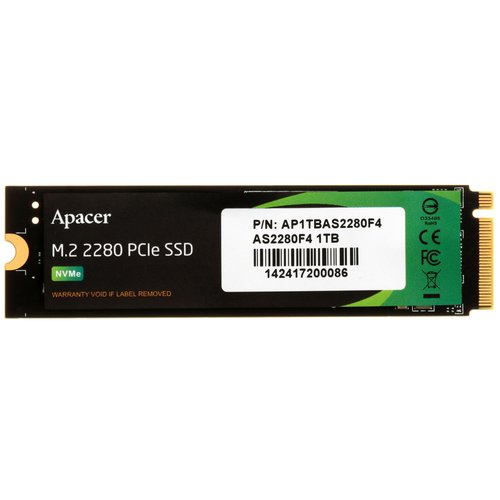 1000 ГБ M.2 NVMe накопитель Apacer AS2280F4 [AP1TBAS2280F4-1]