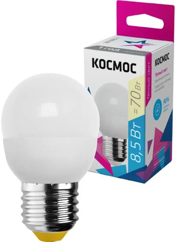 Лампа светодиодная Космос LkecLED8.5wGL45E2730