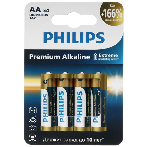 Батарейка Philips LR6M4W/51 AA (LR6/ER14505/FR6/R6P)