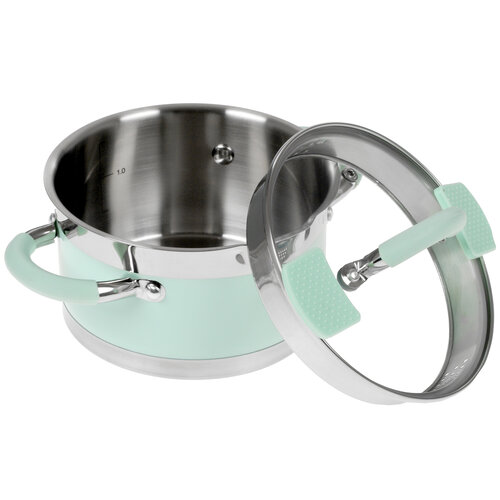 Кастрюля Lara Mint LR02-540 1.7 л 16 см зеленый