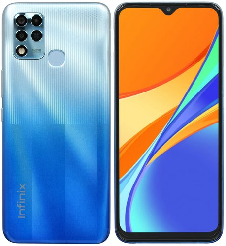 6.82" Смартфон Infinix HOT 11 128 ГБ голубой
