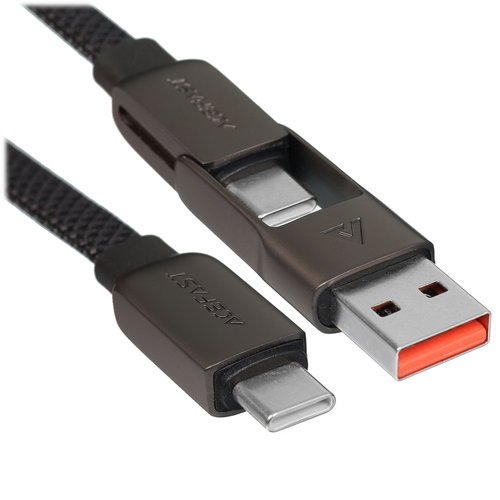 Кабель ACEFAST USB Type-C - USB Type-A, USB Type-C черный 1.2 м