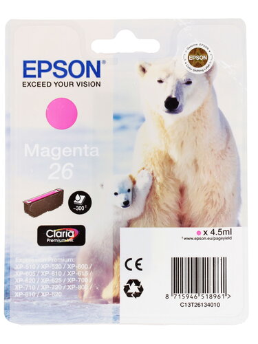 Картридж Epson T2613 пурпурный