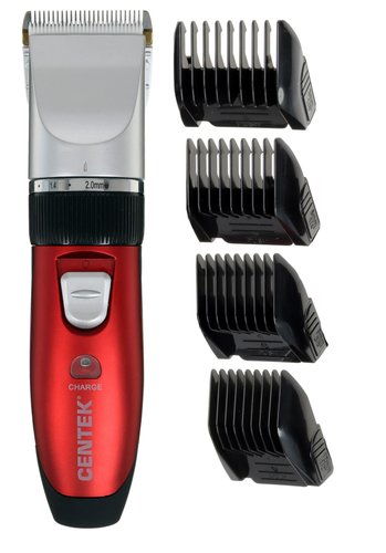 Машинка для стрижки Centek CT-2118 красный/серебристый, черный