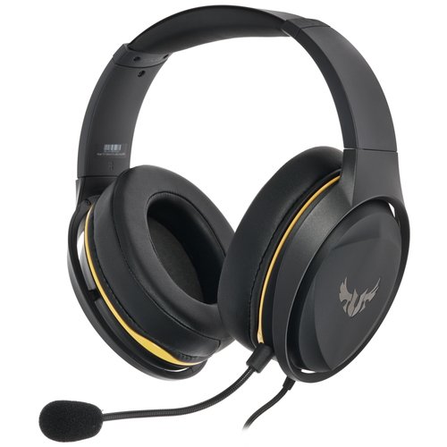 Наушники проводные Asus TUF Gaming H5 Lite [охватывающие, закрытые, 20-20000 Гц, микр., рег. громкости, каб.1.2м, разъем 3.5 мм, черный]