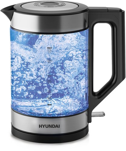 Электр чайнек Hyundai HYK-G3509 серебристый