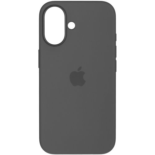 Накладка  Apple Silicone Case для Apple iPhone 16 серый