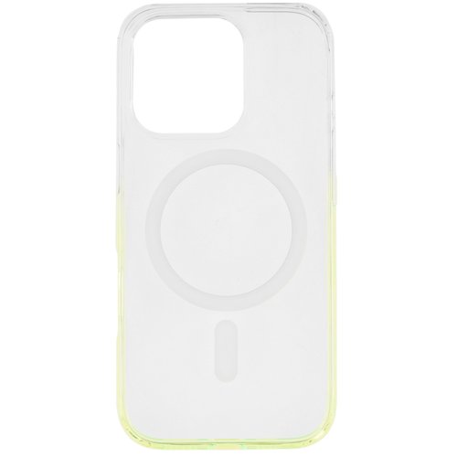 Накладка  uBear Fusion Mag Case для Apple iPhone 16 Pro зеленый/прозрачный