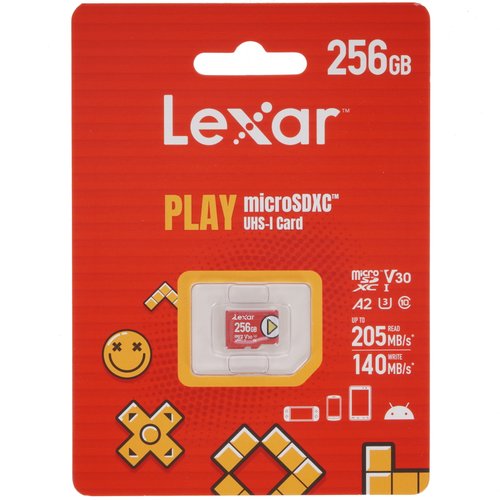 Карта памяти Lexar PLAY microSDXC 256 ГБ [LMSPLAY256G-BNSNG]