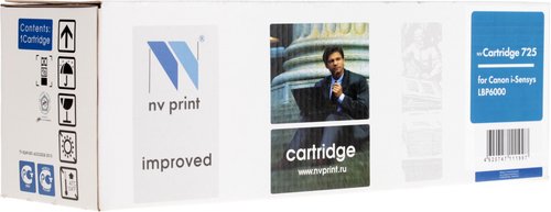 Картридж лазерный NV Print C725 черный, с чипом