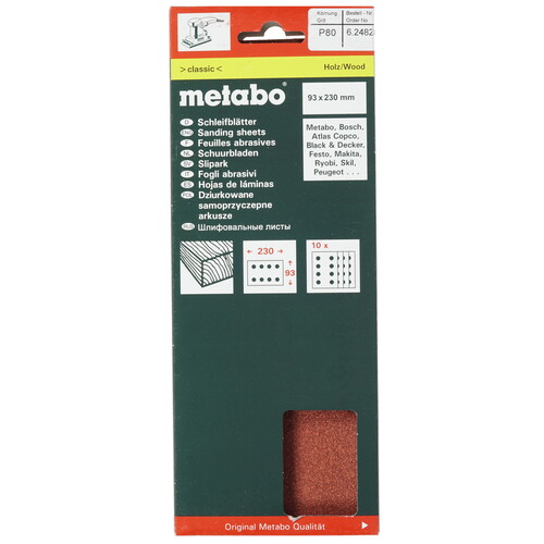 Обзоры Шлифовальный лист Metabo 624828000