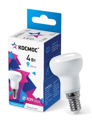 Лампа светодиодная Космос Lksm_LED4wR39E1445
