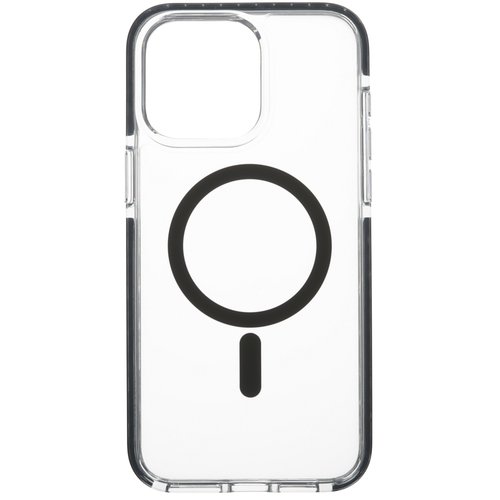 Накладка  MOCOLL Jelly Series для Apple iPhone 15 Pro Max черный/прозрачный