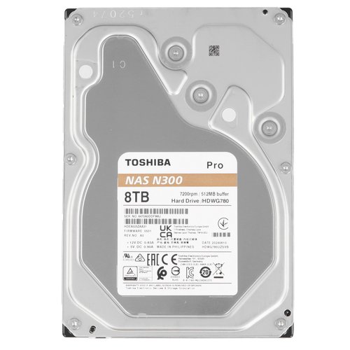 8 ТБ Жесткий диск Toshiba N300 Pro [HDWG780AZSTB]
