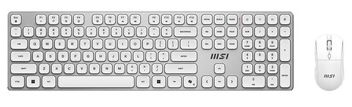 Клавиатура+мышь беспроводная   MSI FORGE K210 Wireless Combo White белый