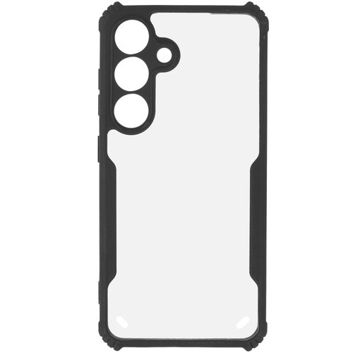 Накладка  BoraSCO Sky Case для Samsung Galaxy S25 черный/прозрачный