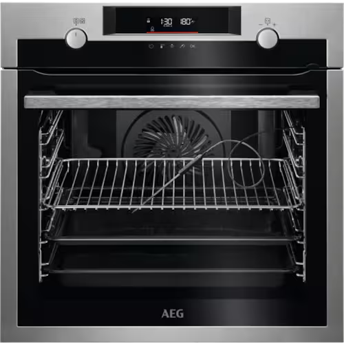 Электрический духовой шкаф AEG BPE558370M серебристый