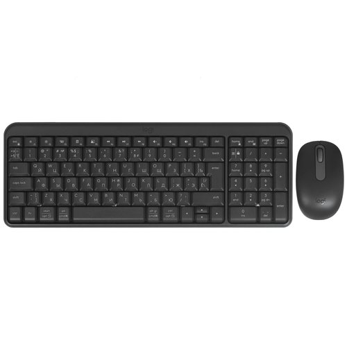 Keyboard and mouse Wireless   Logitech MK250 Compact black