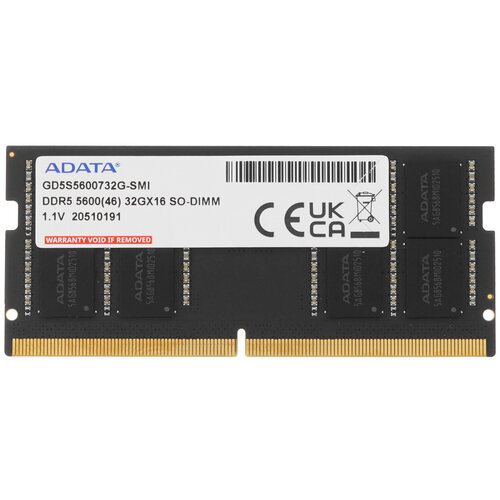 Оперативная память SODIMM ADATA Gold [GD5S5600732G-SMI] 32 ГБ