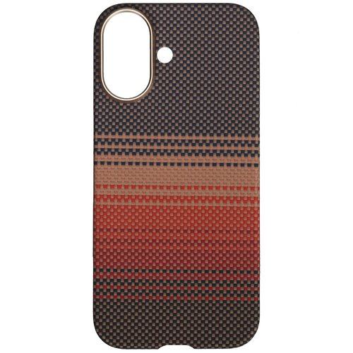 Накладка  Pitaka Ultra-Slim Case для Apple iPhone 17 коричневый/бежевый, оранжевый
