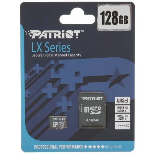 Карта памяти Patriot LX microSDXC 128 ГБ [PSF128GMCSDXC10]