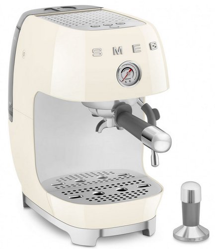 Кофеварка рожковая Smeg ECF03CREU бежевый