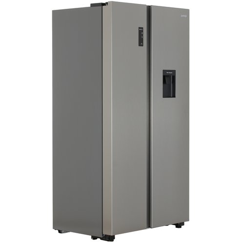 Холодильник Side by Side   Gorenje NRR9185EAXLWD серебристый