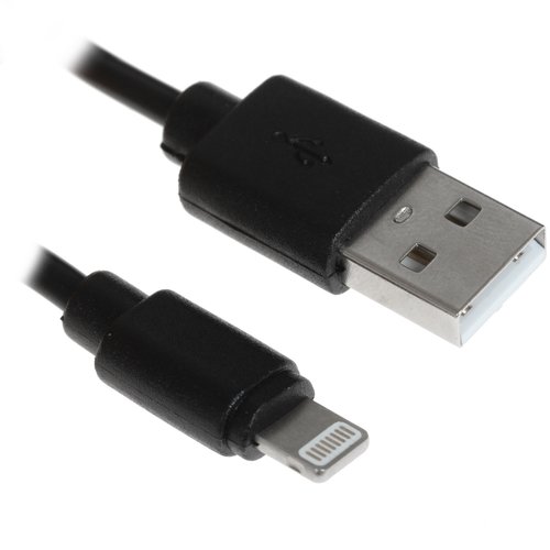 Кабель FinePower Lightning 8-pin - USB Type-A черный 2 м