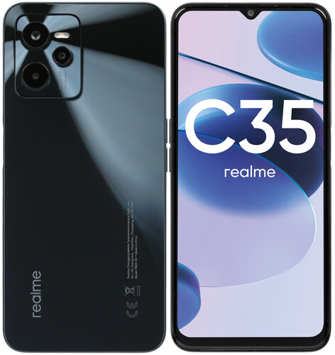 6.6" Смартфон realme C35 128 ГБ черный