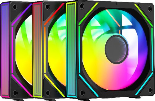 Комплект вентиляторов Ocypus Gamma F12 UNI ARGB 3 IN 1 [Gamma-F12-BK3AM00U-GL] черный